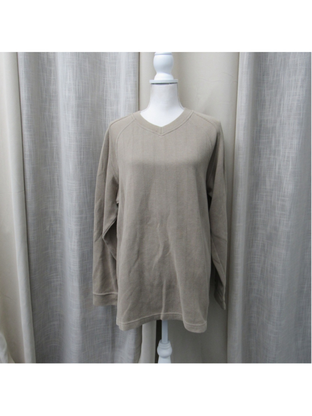 Vintage Columbia XCO Ribbed Pullover Sweater Mens XL Beige Grandpacore Gorpcore